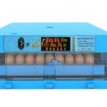HEROSTONE-Eggs Incubator, 64 Eggs Transparent Hatching Machine Automatic Intelligent Dual Power Chicken Duck Hatcher, Blue (64 Egg Incubator