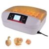 HEROSTONE- This Used for Chicken Quail 35 Capacity Digital Clear Egg Incubator Brooder Hatcher Automatic Egg Turning Function Temperature Humidity Control- EU