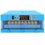 HEROSTONE-Newest Chicken Egg Rolling Type Automatic Egg Incubator (Blue) (Any Size Egg can be Hatched) Capacity of – (64 egg incubator)