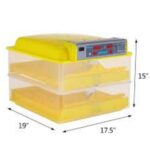 TM&W 112 Eggs Plastic Digital Temperature Control Incubator Hatcher (Yellow, Standard)