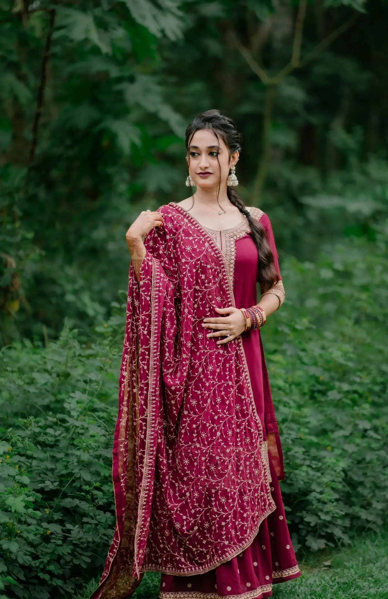 Anarkali Printed Cotton Kurti — Ethnic Wear