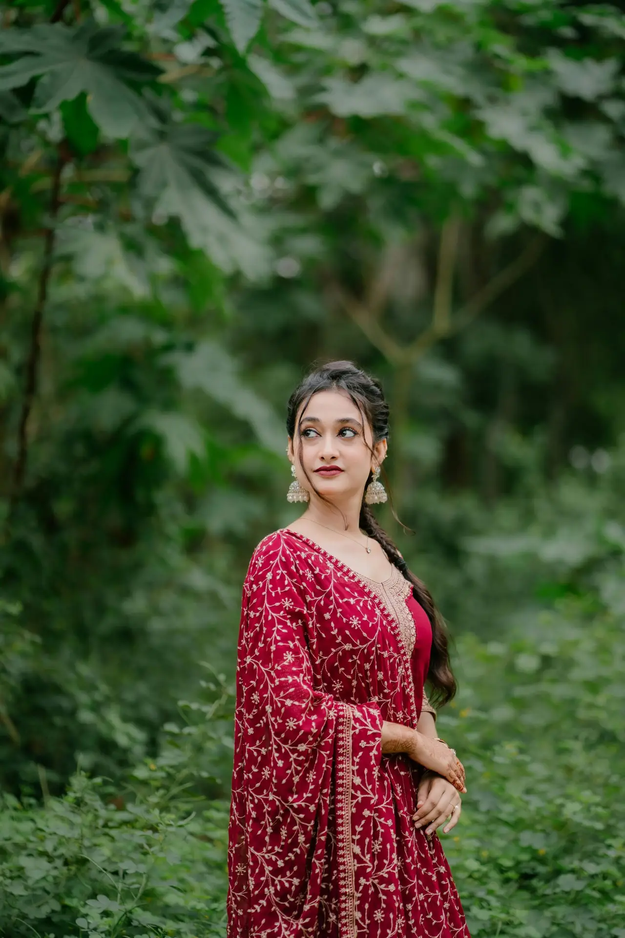 Anarkali Printed Cotton Kurti — Ethnic Wear - Image 4