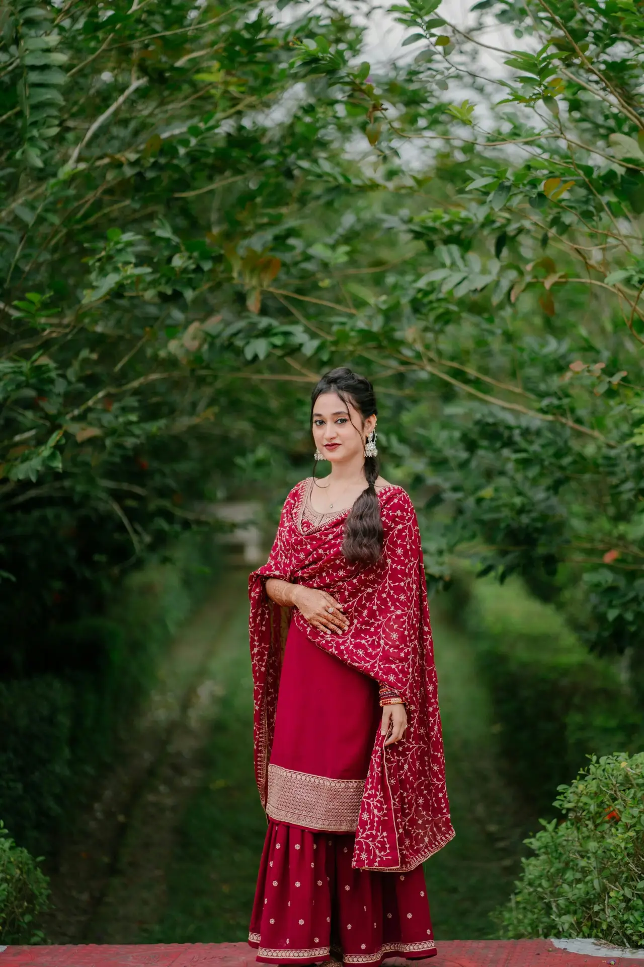 Anarkali Printed Cotton Kurti — Ethnic Wear - Image 3