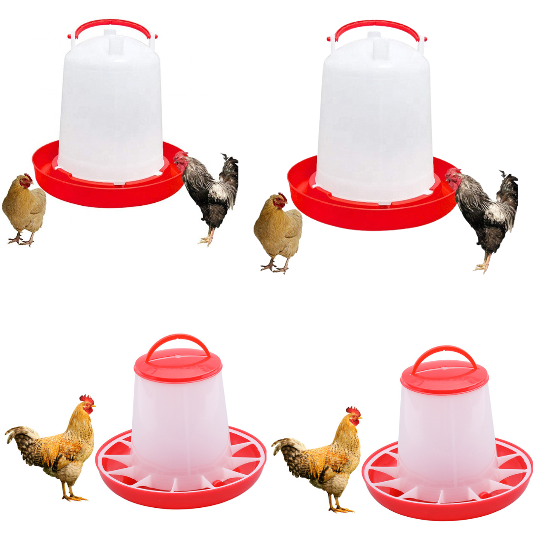 TM&W semi auto small birds' feeder 1.5kg drinker 1.5 ltr =4 pcs