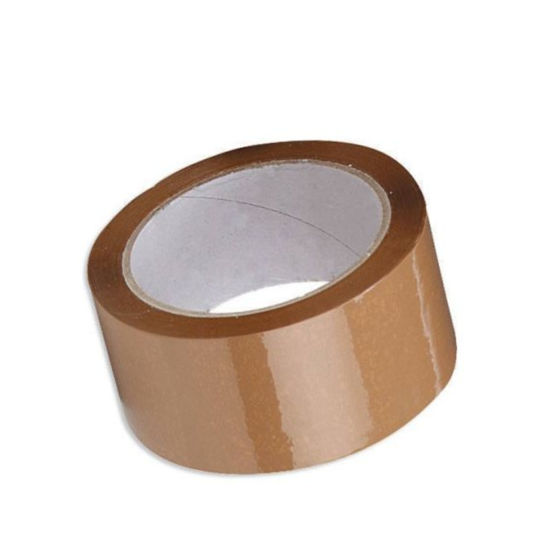 TM&W Bopp Brown Tape (Pack of 2) 65 Meter Length Guaranteed Self Adhesive Tape 2"/48mm x 65 METER - Image 4