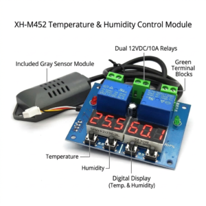 TM&W XH M452 digital LED temperature humidity control thermometer hygrometer