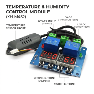 TM&W XH M452 digital LED temperature humidity thermometer hygrometer controller